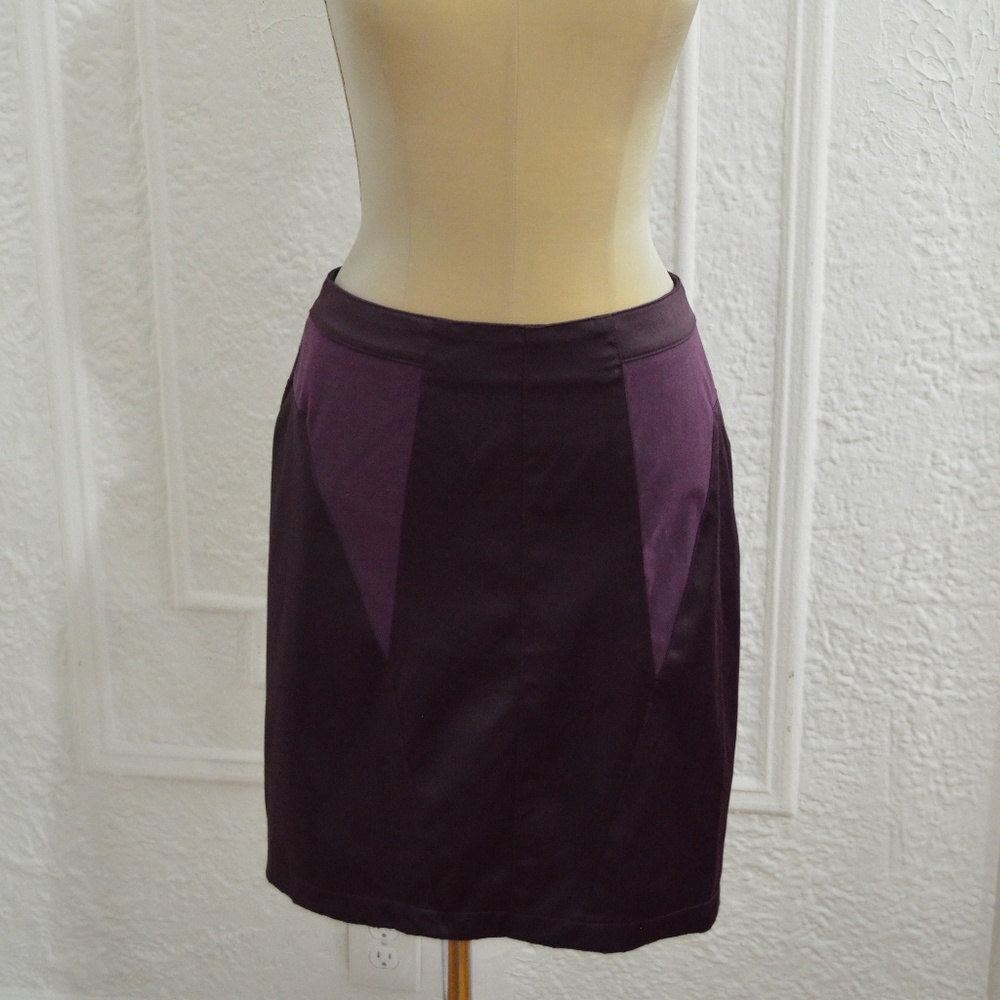 Aubergine Pencil Skirt